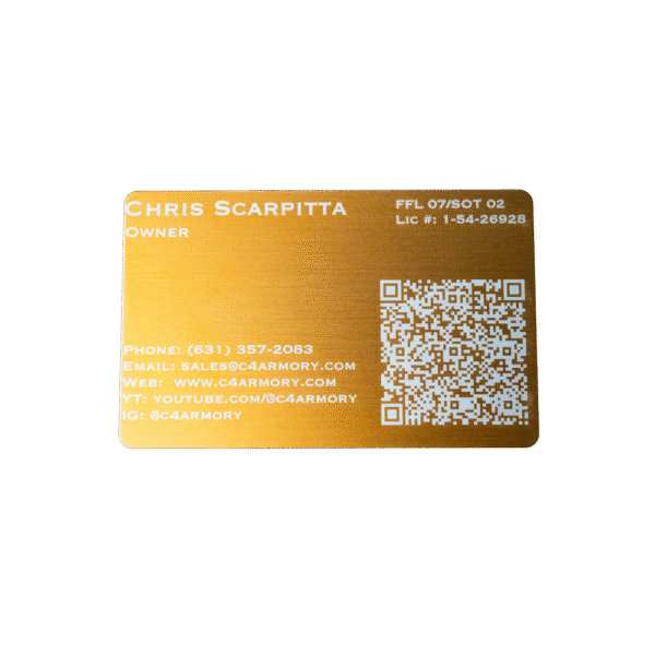 Custom Metal Business Cards (.8mm thick) - Image 5