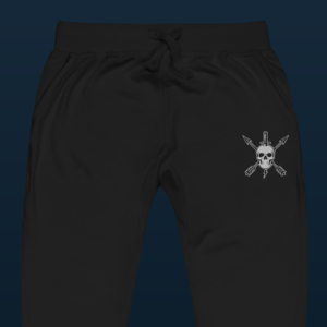 C4 Skull - White Logo - Premium Fleece sweatpants